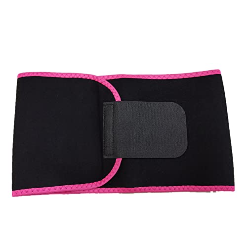 Neoprene Sweat Waist Trimmer Belt for Men & Women, Workout Fat Burn Support Belt, Black