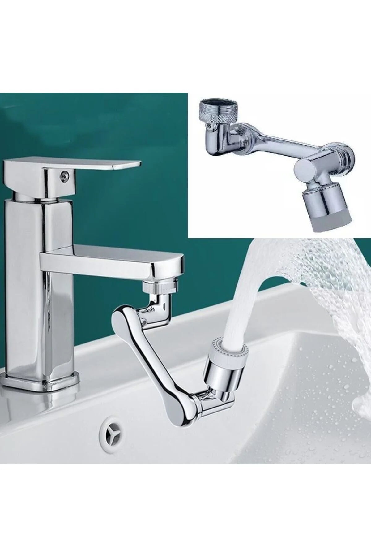1080° Rotating Faucet Extender – Easy Sink Cleaning