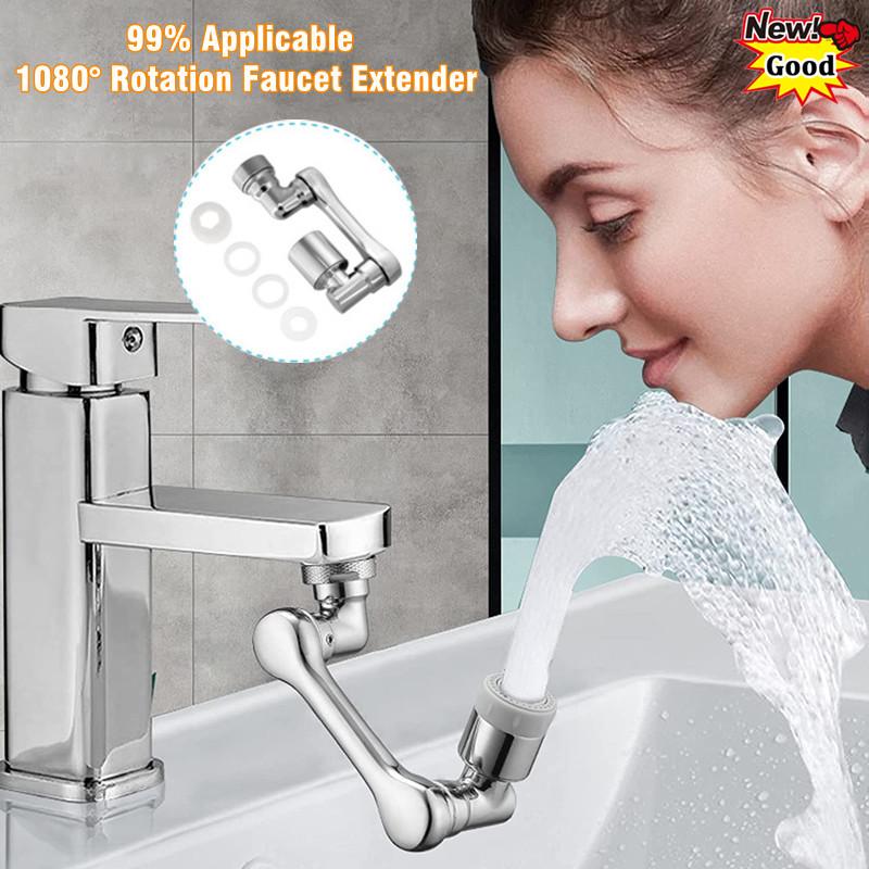 1080° Rotating Faucet Extender – Easy Sink Cleaning