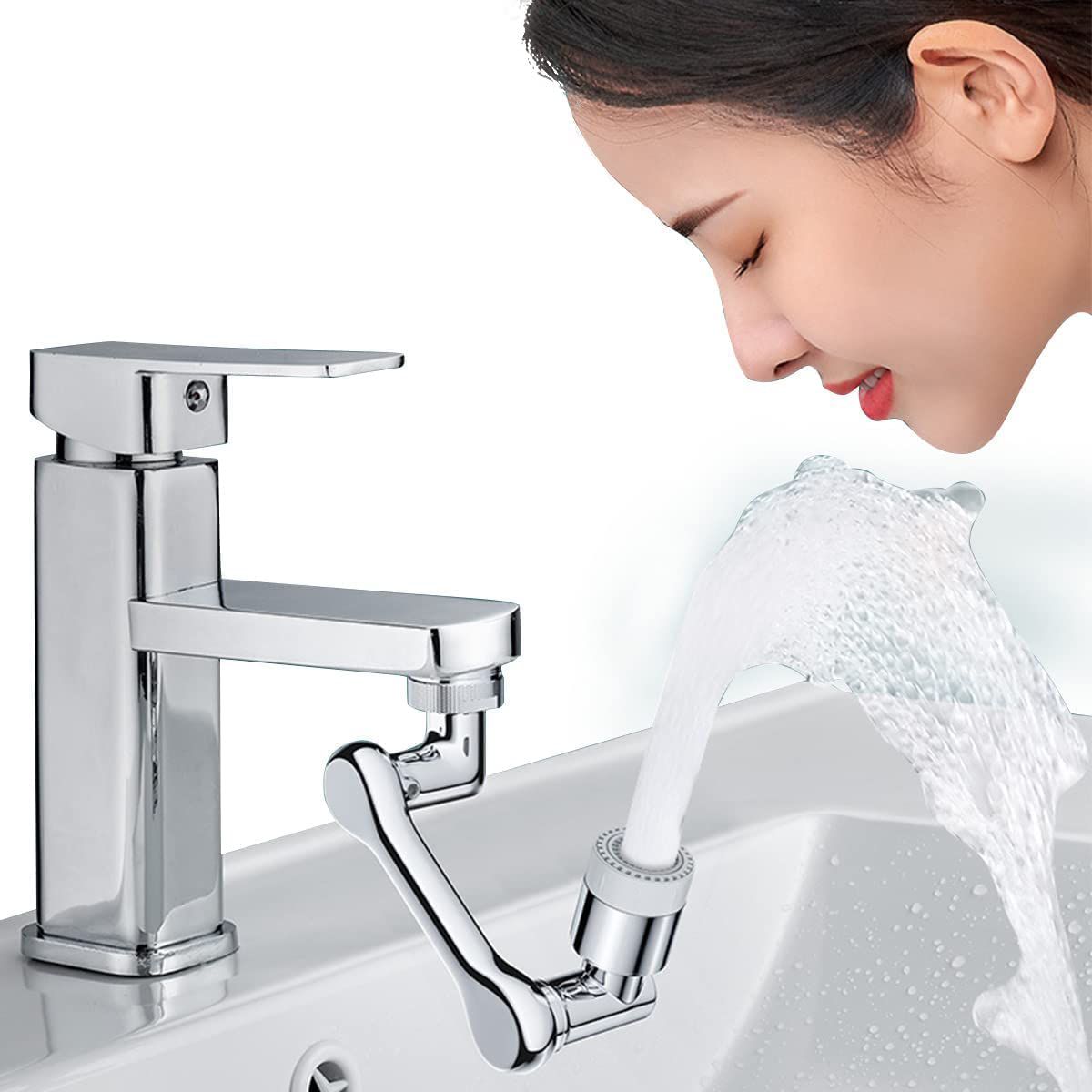 1080° Rotating Faucet Extender – Easy Sink Cleaning