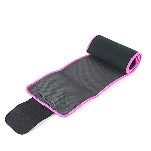 Neoprene Sweat Waist Trimmer Belt for Men & Women, Workout Fat Burn Support Belt, Black
